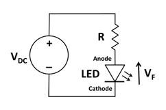 วงจรการต่อ LED