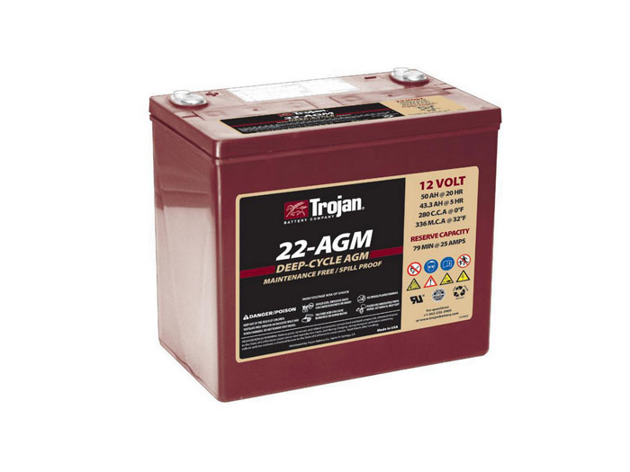 ẵ Trojan Deep Cycle 12V 50Ah Դ AGM Ѻ-1