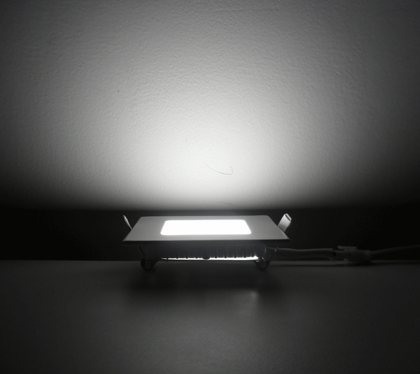 โคมไฟ LED Down light 3สี ฝังฝ้า แบบบาง หน้าเหลี่ยม 3W 3.5นิ้ว (8.5cm)- ZR-MB007S-3