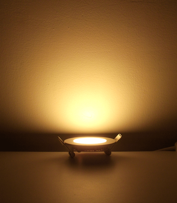 โคมไฟ LED Down light 3สี ฝังฝ้า แบบบาง หน้ากลม 3W 3.5นิ้ว (8.5cm)- ZR-MB007R-2